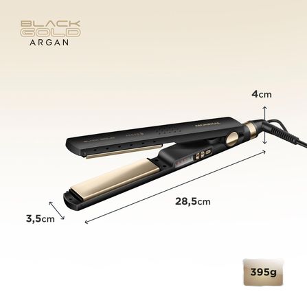 Prancha Alisadora Black Gold Argan Mondial P-30