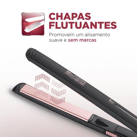 Prancha Alisadora Mondial Black Rose P-27