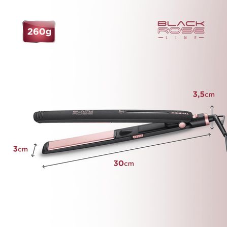 Prancha Alisadora Mondial Black Rose P-27