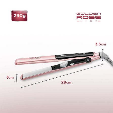 Prancha Alisadora Mondial Golden Rose P-20