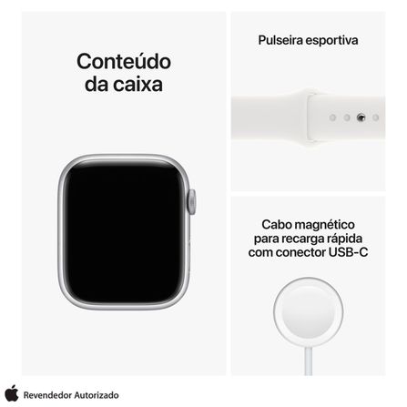 Apple Watch Series 8 (GPS + Cellular 45 mm) Caixa de Aço Inoxidável Prateada, Pulseira Estilo Milanês Prateada