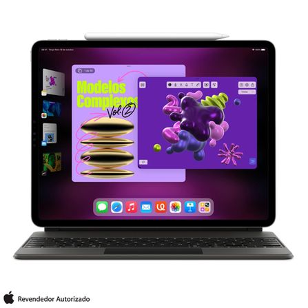 iPad Pro (4ª geração) Apple M2 (11", Wi-Fi + Cellular, 128GB) - Cinza-espacial