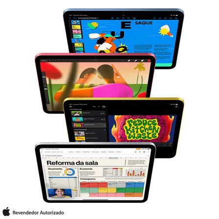 iPad (10ª geração) Apple A14 Bionic (10,9", Wi-Fi, 64GB) - Azul