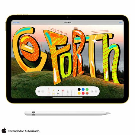 iPad (10ª geração) Apple A14 Bionic (10,9", Wi-Fi, 64GB) - Rosa