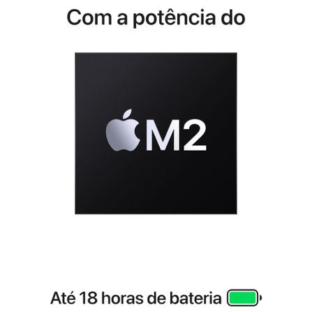 Notebook Apple MacBook Air 15" M2 (8GB RAM , 256 GB SSD) - Cinza Espacial