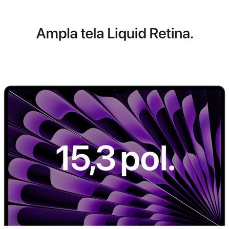 Notebook Apple MacBook Air 15" M2 (8GB RAM , 256 GB SSD) - Cinza Espacial