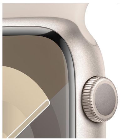 Apple Watch Series 9 (GPS 41 mm) Caixa Estelar de Alumínio com Pulseira Esportiva Estelar - PM