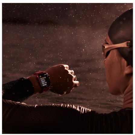 Apple Watch Series 9 (GPS 41 mm) Caixa Estelar de Alumínio com Pulseira Esportiva Estelar - PM