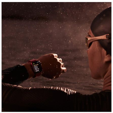 Apple Watch Series 9 (GPS 41 mm) Caixa Estelar de Alumínio com Pulseira Loop Esportiva Estelar