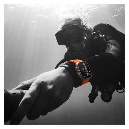 Apple Watch Ultra 2 (GPS + Cellular) 49 mm Caixa de Titânio com Pulseira Loop Alpina Azul G