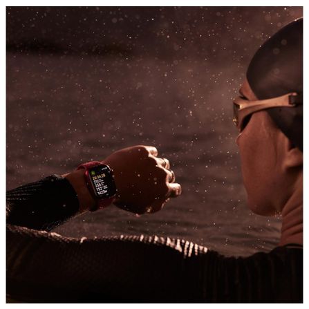 Apple Watch Series 9 (GPS + Cellular 45 mm) Caixa de Alumínio Estelar, Pulseira Esportiva Estelar – MG