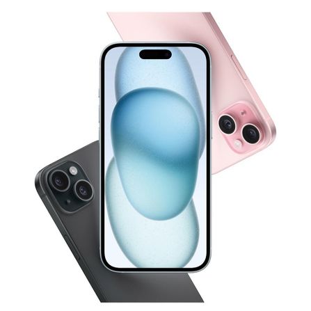 iPhone 15 Apple (512GB) Preto, Tela de 6,1", 5G e Câmera de 48 MP