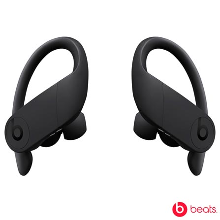 Fone De Ouvido Bluetooth Beats Powerbeats Pro Preto Bateria De Até 9H, Resistente Ao Suor E À Água, Ganchos Ajustáveis