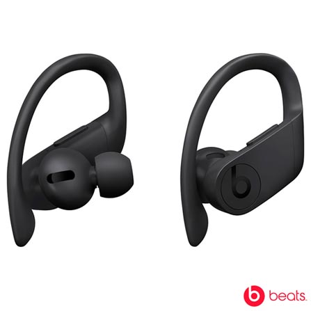 Fone De Ouvido Bluetooth Beats Powerbeats Pro Preto Bateria De Até 9H, Resistente Ao Suor E À Água, Ganchos Ajustáveis