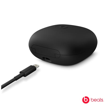 Fone De Ouvido Bluetooth Beats Powerbeats Pro Preto Bateria De Até 9H, Resistente Ao Suor E À Água, Ganchos Ajustáveis