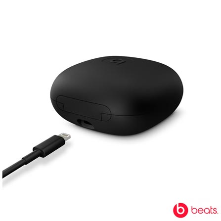 Fone De Ouvido Bluetooth Beats Powerbeats Pro Preto Bateria De Até 9H, Resistente Ao Suor E À Água, Ganchos Ajustáveis