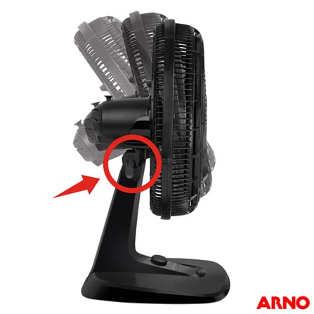 Ventilador de Mesa Arno Ultra Silence Force com 03 Velocidades Preto - VD40