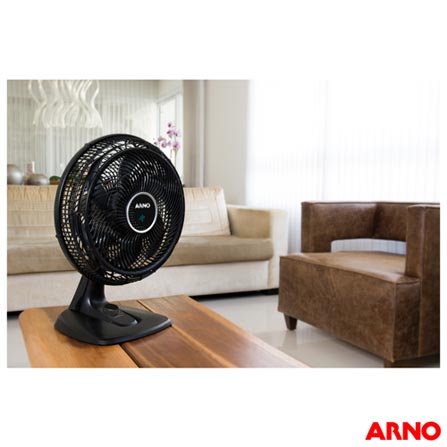 Ventilador de Mesa Arno Ultra Silence Force com 03 Velocidades Preto - VD40