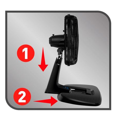 Ventilador de Mesa Arno Ultra Silence Force Bluetooth® com 03 Velocidades Preto - VDBT