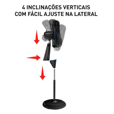 Ventilador de Coluna Arno com 03 Velocidades Preto - VE9C