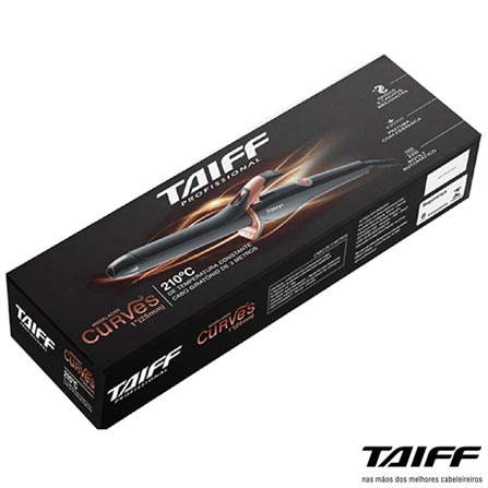 Modelador Taiff Curves 1" em Cerâmica Preto e Dourado - DHMODCURVE2