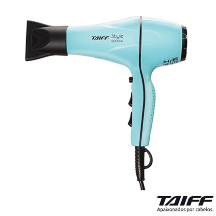 Secador de Cabelo Taiff Style com 02 Velocidades e 2000W Azul Tiffany - 331/332