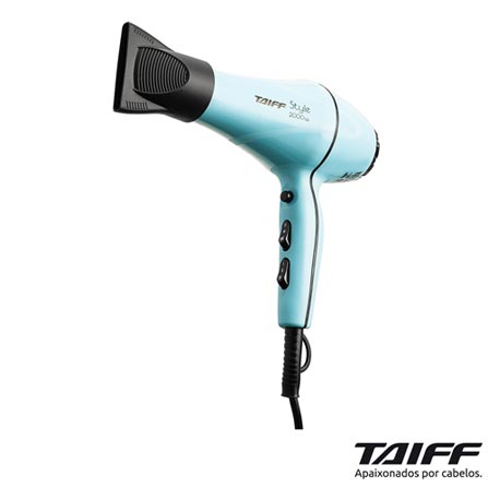 Secador de Cabelo Taiff Style com 02 Velocidades e 2000W Azul Tiffany - 331/332