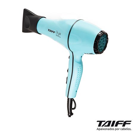 Secador de Cabelo Taiff Style com 02 Velocidades e 2000W Azul Tiffany - 331/332
