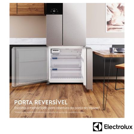 Refrigerador Multidoor Efficient Electrolux de 03 Portas Frost Free com 590 Litros AutoSense e Inverter Inox Look - IM8S