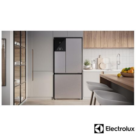 Refrigerador Multidoor Efficient Electrolux de 03 Portas Frost Free com 590 Litros AutoSense e Inverter Inox Look - IM8S