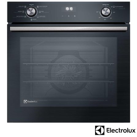 Forno Elétrico de Embutir Electrolux Efficient com 80 Litros de Capacidade, Grill e Painel Full Touch Preto - OE8EH