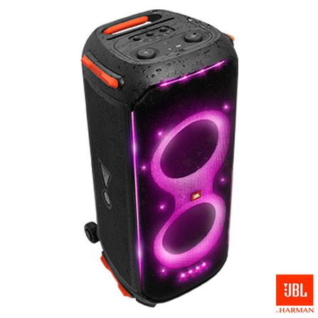 Caixa De Som Bluetooth JBL Partybox 710 Efeito Luzes LED Alça e Rodas Transporte IPX4 800W