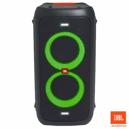Caixa de Som Portátil JBL Party Box 100 com Show de Luzes e Bateria Recarregável com Até 12 Horas