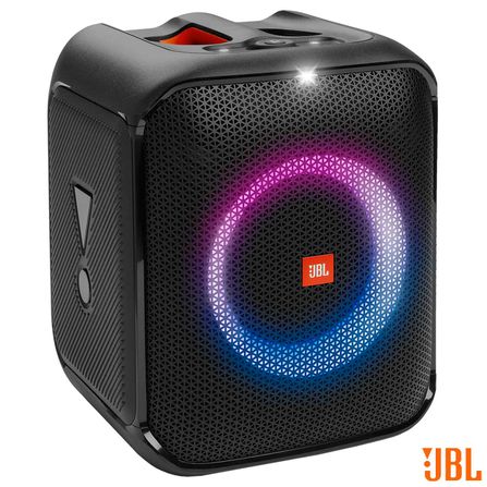 Caixa De Som Jbl Partybox Encore Essential Efeito De Luzes, Até 6H De Bateria, À Prova De Respingos Ipx4 E 100W Rms