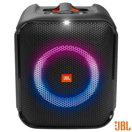 Caixa De Som Jbl Partybox Encore Essential Efeito De Luzes, Até 6H De Bateria, À Prova De Respingos Ipx4 E 100W Rms