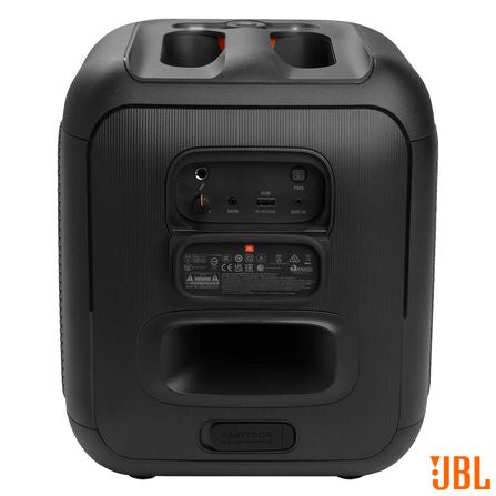 Caixa De Som Jbl Partybox Encore Essential Efeito De Luzes, Até 6H De Bateria, À Prova De Respingos Ipx4 E 100W Rms