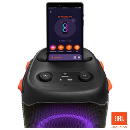 Caixa de Som Portátil JBL Party Box 110 com Potência de 160W Preta - LPARTYBOX110
