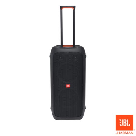 Caixa De Som Bluetooth JBL Partybox 310 18h Bateria Efeito Luzes Alça e Rodas Transporte IPX4 240W