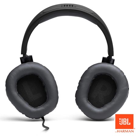 Fone De Ouvido JBL Quantum100 Headset Gamer Preto Sound Signature, Compatível com Windows Sonic Spatial