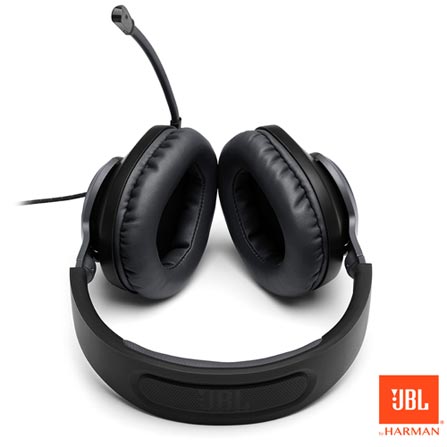 Fone De Ouvido JBL Quantum100 Headset Gamer Preto Sound Signature, Compatível com Windows Sonic Spatial