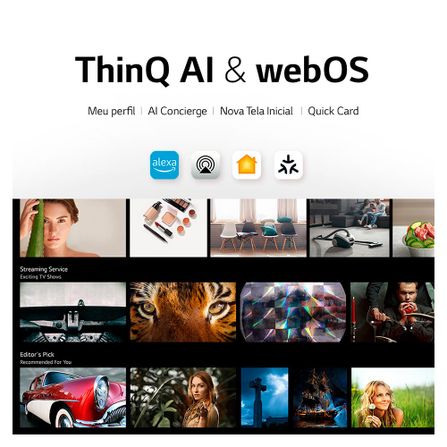 Smart TV LG LCD 75" Polegadas 75UR8750PSA UHD ThinQ AI HDR Bluetooth Alexa Google Assistente Airplay