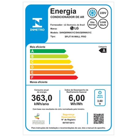 Ar Condicionado Split LG AI Smart Inverter Voice 9000 BTUs Frio 220V S3-Q09JA31E