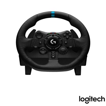 Volante Logitech G923 Racing Wheel Para PS5, PS4 E PC com Force Feedback Trueforce Preto - 941000148