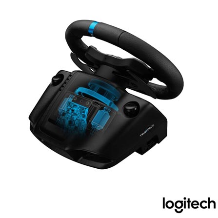 Volante Logitech G923 Racing Wheel Para PS5, PS4 E PC com Force Feedback Trueforce Preto - 941000148