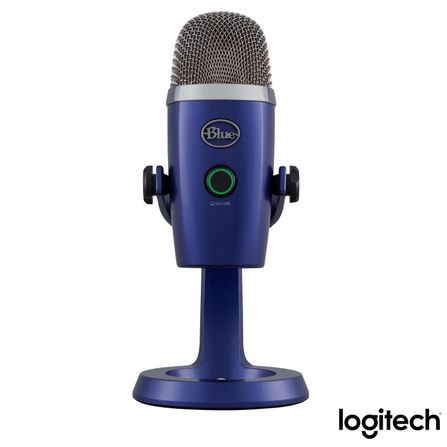 Microfone Blue Microphones Condensador USB Blue Yeti Nano Azul - 988-000089