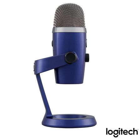 Microfone Blue Microphones Condensador USB Blue Yeti Nano Azul - 988-000089