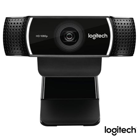 Câmera Webcam Full HD Pro Stream com Tripé Preto - Logitech - C922