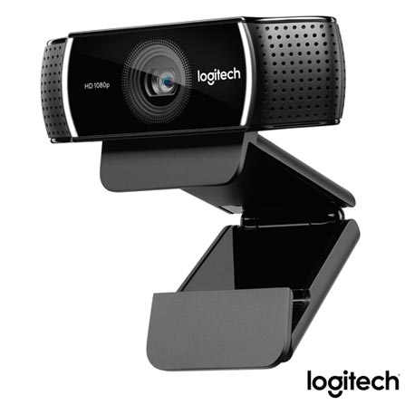 Câmera Webcam Full HD Pro Stream com Tripé Preto - Logitech - C922