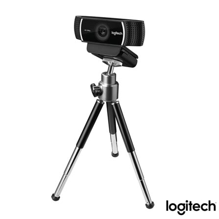 Câmera Webcam Full HD Pro Stream com Tripé Preto - Logitech - C922