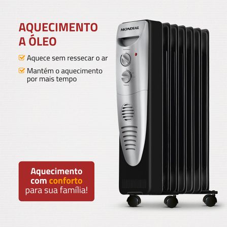 Aquecedor Silencioso A-06 a Óleo - Mondial